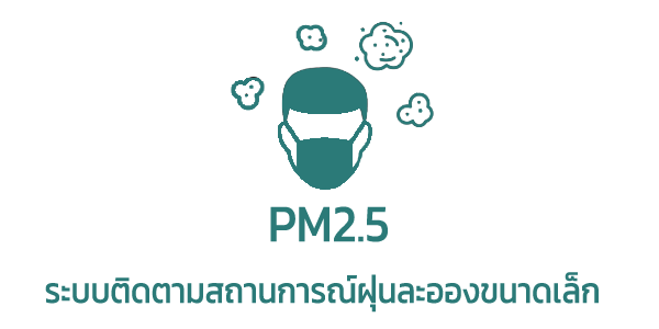 ระบบติดตามสถานการณ์ฝุ่นละอองขนาดเล็ก PM2.5 